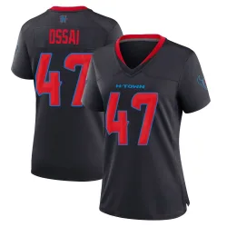 Houston Texans Women's Game Navy 2nd Alternate Jersey (47 K.C. Ossai)