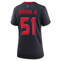 Houston Texans Women's Game Navy 2nd Alternate Jersey (51 Will Anderson Jr.)