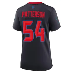 Houston Texans Women's Game Navy 2nd Alternate Jersey (54 Jarrett Patterson)
