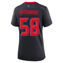 Houston Texans Women's Game Navy 2nd Alternate Jersey (58 Scott Quessenberry)