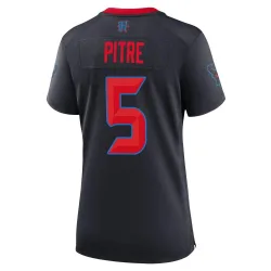 Houston Texans Women's Game Navy 2nd Alternate Jersey (5 Jalen Pitre)