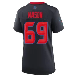 Houston Texans Women's Game Navy 2nd Alternate Jersey (69 Shaq Mason)