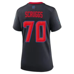 Houston Texans Women's Game Navy 2nd Alternate Jersey (70 Juice Scruggs)
