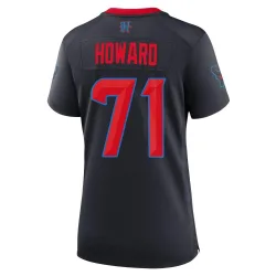 Houston Texans Women's Game Navy 2nd Alternate Jersey (71 Tytus Howard)