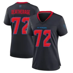Houston Texans Women's Game Navy 2nd Alternate Jersey (72 Dylan Deatherage)