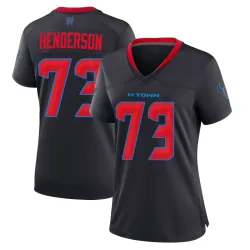 Houston Texans Women's Game Navy 2nd Alternate Jersey (73 LaDarius Henderson)