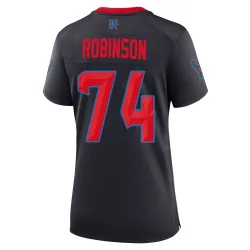 Houston Texans Women's Game Navy 2nd Alternate Jersey (74 Cam Robinson)