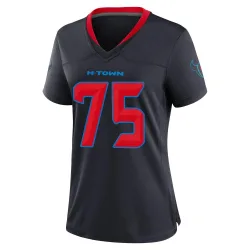 Houston Texans Women's Game Navy 2nd Alternate Jersey (75 Vince Wilfork)