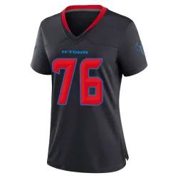 Houston Texans Women's Game Navy 2nd Alternate Jersey (76 Austin Deculus)