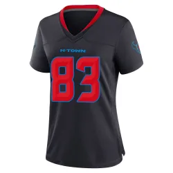 Houston Texans Women's Game Navy 2nd Alternate Jersey (83 Irv Smith Jr.)