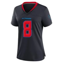Houston Texans Women's Game Navy 2nd Alternate Jersey (8 John Metchie III)