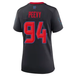 Houston Texans Women's Game Navy 2nd Alternate Jersey (94 Jayden Peevy)