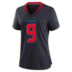Houston Texans Women's Game Navy 2nd Alternate Jersey (9 Brevin Jordan)