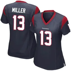 Houston Texans Women's Game Navy Blue Team Color Jersey (13 Braxton Miller)
