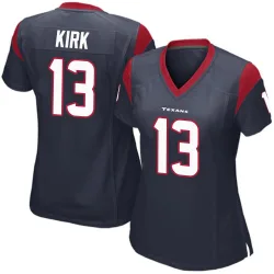 Houston Texans Women's Game Navy Blue Team Color Jersey (13 Christian Kirk)