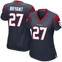 Houston Texans Women's Game Navy Blue Team Color Jersey (27 Myles Bryant)