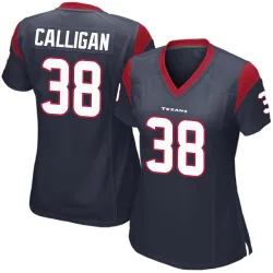 Houston Texans Women's Game Navy Blue Team Color Jersey (38 Keydrain Calligan)