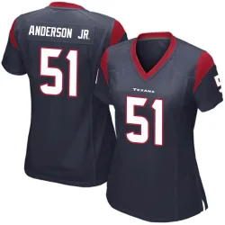 Houston Texans Women's Game Navy Blue Team Color Jersey (51 Will Anderson Jr.)