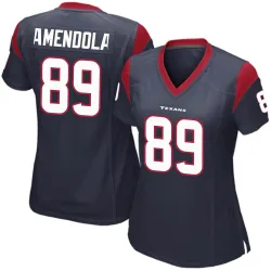 Houston Texans Women's Game Navy Blue Team Color Jersey (89 Danny Amendola)