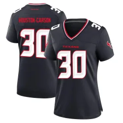Houston Texans Women's Game Navy DeAndre -Carson Team Jersey (30 DeAndre Houston-Carson)