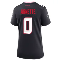 Houston Texans Women's Game Navy Team Jersey (0 Damon Arnette)