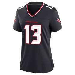 Houston Texans Women's Game Navy Team Jersey (13 Christian Kirk)
