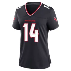 Houston Texans Women's Game Navy Team Jersey (14 Jared Wayne)