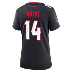 Houston Texans Women's Game Navy Team Jersey (14 Jared Wayne)