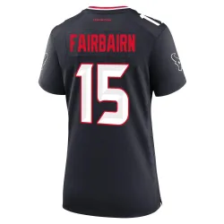 Houston Texans Women's Game Navy Team Jersey (15 Ka'imi Fairbairn)