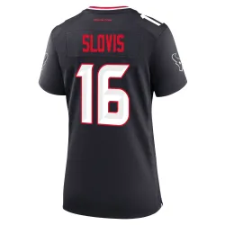Houston Texans Women's Game Navy Team Jersey (16 Kedon Slovis)