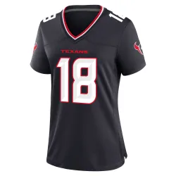 Houston Texans Women's Game Navy Team Jersey (18 Graham Mertz)