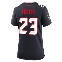 Houston Texans Women's Game Navy Team Jersey (23 Arian Foster)