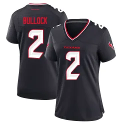 Houston Texans Women's Game Navy Team Jersey (2 Calen Bullock)