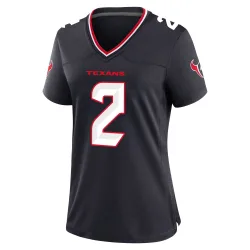Houston Texans Women's Game Navy Team Jersey (2 Calen Bullock)