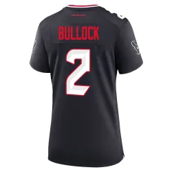 Houston Texans Women's Game Navy Team Jersey (2 Calen Bullock)