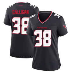 Houston Texans Women's Game Navy Team Jersey (38 Keydrain Calligan)