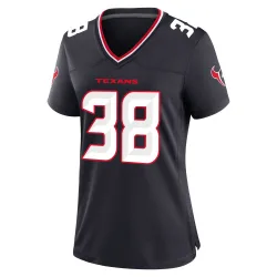 Houston Texans Women's Game Navy Team Jersey (38 Keydrain Calligan)