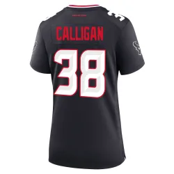 Houston Texans Women's Game Navy Team Jersey (38 Keydrain Calligan)