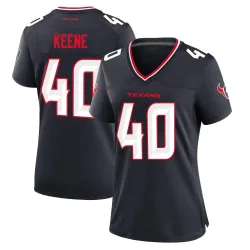 Houston Texans Women's Game Navy Team Jersey (40 Dalton Keene)