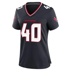 Houston Texans Women's Game Navy Team Jersey (40 Dalton Keene)