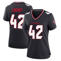 Houston Texans Women's Game Navy Team Jersey (42 Luke Lachey)