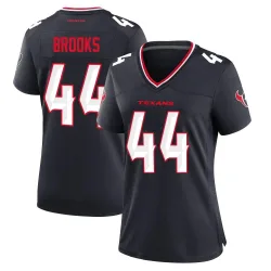Houston Texans Women's Game Navy Team Jersey (44 British Brooks)