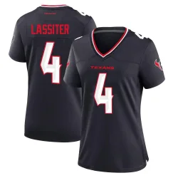 Houston Texans Women's Game Navy Team Jersey (4 Kamari Lassiter)
