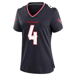 Houston Texans Women's Game Navy Team Jersey (4 Kamari Lassiter)