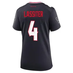 Houston Texans Women's Game Navy Team Jersey (4 Kamari Lassiter)