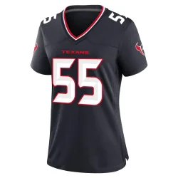 Houston Texans Women's Game Navy Team Jersey (55 Danielle Hunter)