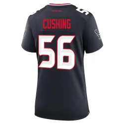 Houston Texans Women's Game Navy Team Jersey (56 Brian Cushing)