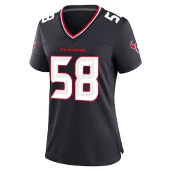 Houston Texans Women's Game Navy Team Jersey (58 Scott Quessenberry)