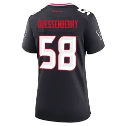 Houston Texans Women's Game Navy Team Jersey (58 Scott Quessenberry)