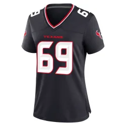 Houston Texans Women's Game Navy Team Jersey (69 Ed Ingram)
